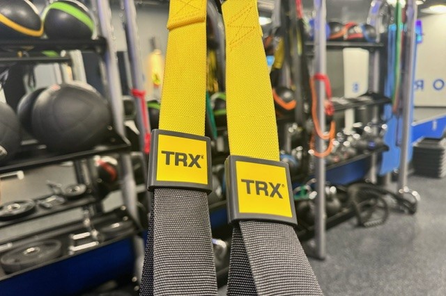 Two yellow trx bands.