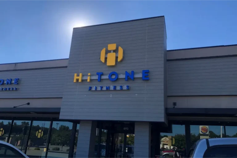 A HiTONE fitness storefront.